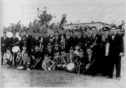 La banda musicale, anni 50